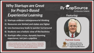 Why Startups are Great for Project-Based Experiential Learning